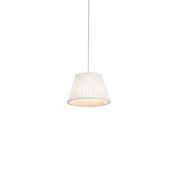 Lampy sufitowe - QAZQA Lampa wisząca retro kremowa 25cm - Plisse - miniaturka - grafika 1