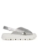 Buty dla dziewczynek - Primigi Sandały 7938711 M Srebrny - miniaturka - grafika 1