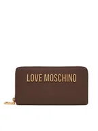 Portfele - LOVE MOSCHINO Duży Portfel Damski JC5611PP1NKD0301 Brązowy - miniaturka - grafika 1