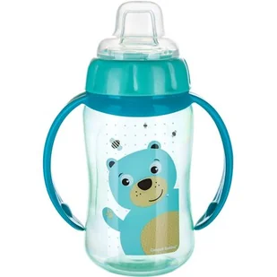 Canpol babies Cute Animals, Kubek treningowy z silikonowym ustnikiem, Miś - Kubki dla dzieci - miniaturka - grafika 1
