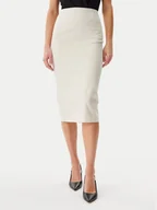 Spódnice - Guess Spódnica ołówkowa W5GD93 WGMR2 Beżowy Slim Fit - miniaturka - grafika 1