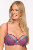 Biustonosze - Biustonosz półusztywniany Gaia 1295 Ariel turkus-fuksja - miniaturka - grafika 1