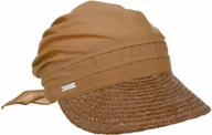 Czapki męskie - Daszek Przeciwsłoneczny Ansali by Seeberger, brązowy, One Size - miniaturka - grafika 1