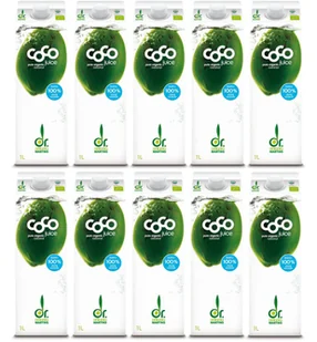 Coco Dr. Martins Woda kokosowa naturalna Zestaw 10 x 1 l Bio - żywność - Woda - miniaturka - grafika 1