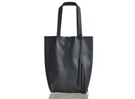 Torebki damskie - Skórzany worek z frędzlami - miniaturka - grafika 1