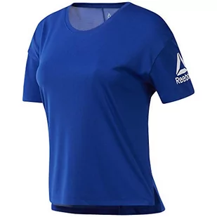 Reebok Wor Comm Poly tee Solid Koszulka Damska - Koszulki i topy damskie - miniaturka - grafika 1