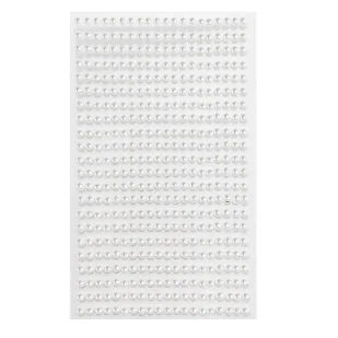 Perełki samoprzylepne Opalescent white 4mm 440szt - Dalprint - Zabawki kreatywne - miniaturka - grafika 1