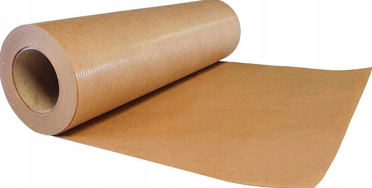 PAPIER 30CM 50M BRĄZOWY ROLKA KRAFT PAKOWY SPOŻYWCZY MATOWY