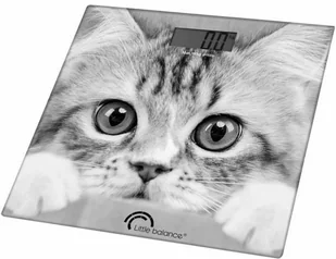 Cyfrowa Waga Łazienkowa Little Balance The Cat Szary 180 kg - Wagi łazienkowe - miniaturka - grafika 1