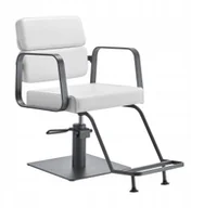 Fotele fryzjerskie - Gabbiano fotel fryzjerski Porto szaro Biały - miniaturka - grafika 1