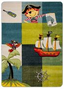 Dywany - Dywan dla dzieci Mondo 01 PIRAT niebiesko-zielony - miniaturka - grafika 1