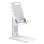 Uchwyty samochodowe do telefonów - USAMS Uchwyt Uchwyt biurkowy na telefon/tablet biały/white ZJ059ZJ02 US-ZJ059 101648 - miniaturka - grafika 1