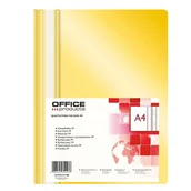 Teczki i skoroszyty - Skoroszyt zwykły A4 miękki OFFICE PRODUCTS żółty /21101111-06/ - miniaturka - grafika 1