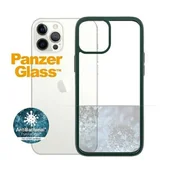 Etui i futerały do telefonów - PanzerGlass Obudowa dla telefonów komórkowych ClearCase Antibacterial na Apple iPhone 12 Pro Max 0269) Zielony - miniaturka - grafika 1