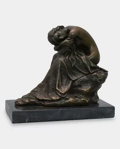 Naga Kobieta Rzeźba z Brązu - Figurki dekoracyjne - miniaturka - grafika 1
