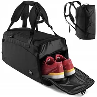 Torby sportowe - Torba treningowa + funkcja plecaka przegroda buty - miniaturka - grafika 1