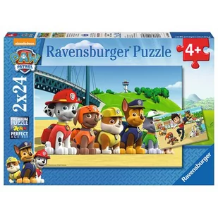 Ravensburger Puzzle Psi Patrol Bohaterskie szczeniaki 2 x 24 el 090648 - Puzzle - miniaturka - grafika 1