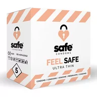 Prezerwatywy - Safe Prezerwatywy ultra cienkie -  Feel Safe Condoms Ultra-Thin 5 szt - miniaturka - grafika 1