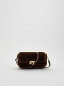 Torebki damskie - Reserved - Torebka ze sztucznego futerka - brązowy - miniaturka - grafika 1