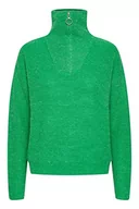 Swetry damskie - ICHI Sweter damski, 166138 / Kelly Green, S - miniaturka - grafika 1