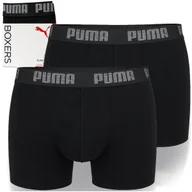Majtki męskie - PUMA Bokserki Męskie 2 Sztuki Bawełna Black Logo Rozmiar XXL - miniaturka - grafika 1