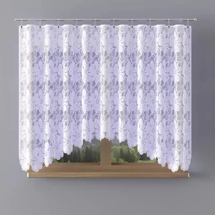 Firanka gotowa żakardowa Morea A144 330x160 cm biała - 160 cm 330 cm - Firany - miniaturka - grafika 1