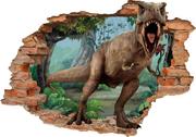 Naklejki na ścianę - Naklejki Na Ścianę Dla Dzieci Dinozaur 3D 160Cm - miniaturka - grafika 1