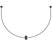 Lampy sufitowe - Wisząca lampa natynkowa No.C 5089 Shilo regulacja metalowa 126cm czarny - miniaturka - grafika 1