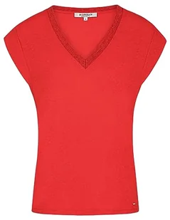 Morgan Damska koszulka z krótkim rękawem z dekoltem w serek Red TXS, Pasteque, XS - Koszulki i topy damskie - miniaturka - grafika 1