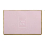 Obrusy i serwetki - Mata stołowa More Love różowa 43 x 28 cm - miniaturka - grafika 1