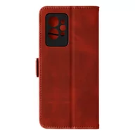 Etui i futerały do telefonów - Etui Folio do Realme GT 2 Pro Faux Leather Stiff Back Magnetyczna klapka BigBen czerwone - miniaturka - grafika 1