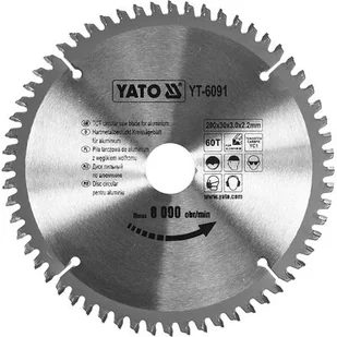 Yato tarcza tnąca aluminium 200x30x60 - 6091 (YT-6091) - Tarcze do pił - miniaturka - grafika 1