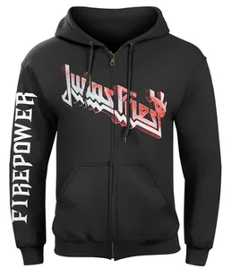 bluza JUDAS PRIEST - FIREPOWER, rozpinana z kapturem-M - Bluzy męskie - miniaturka - grafika 1