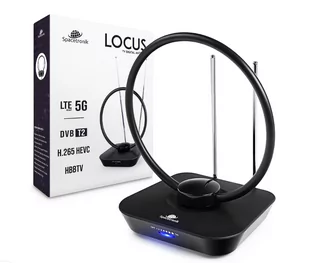DVB-T2 Spacetronik Locus TV zasilacz 45dB - Anteny TV - miniaturka - grafika 1