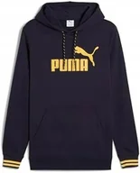 Bluzy męskie - PUMA bluza United hoodie r.XXL GRANATOWA - miniaturka - grafika 1
