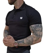 Koszulki męskie - Polo męskie czarne małe Logo Furia - miniaturka - grafika 1