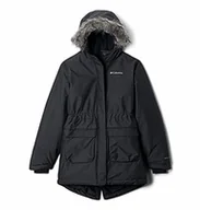 Kurtki i płaszcze dla dziewczynek - Columbia Wodoodporna kurtka zimowa dla dziewcząt, Nordic Strider Czarny XS 1557061-010-X-Small - miniaturka - grafika 1