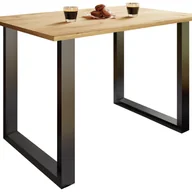 Stoły - Stół do jadalni Xona Czarny / Dąb miodowy W. 76 x S. 140 x G. 80 cm - miniaturka - grafika 1