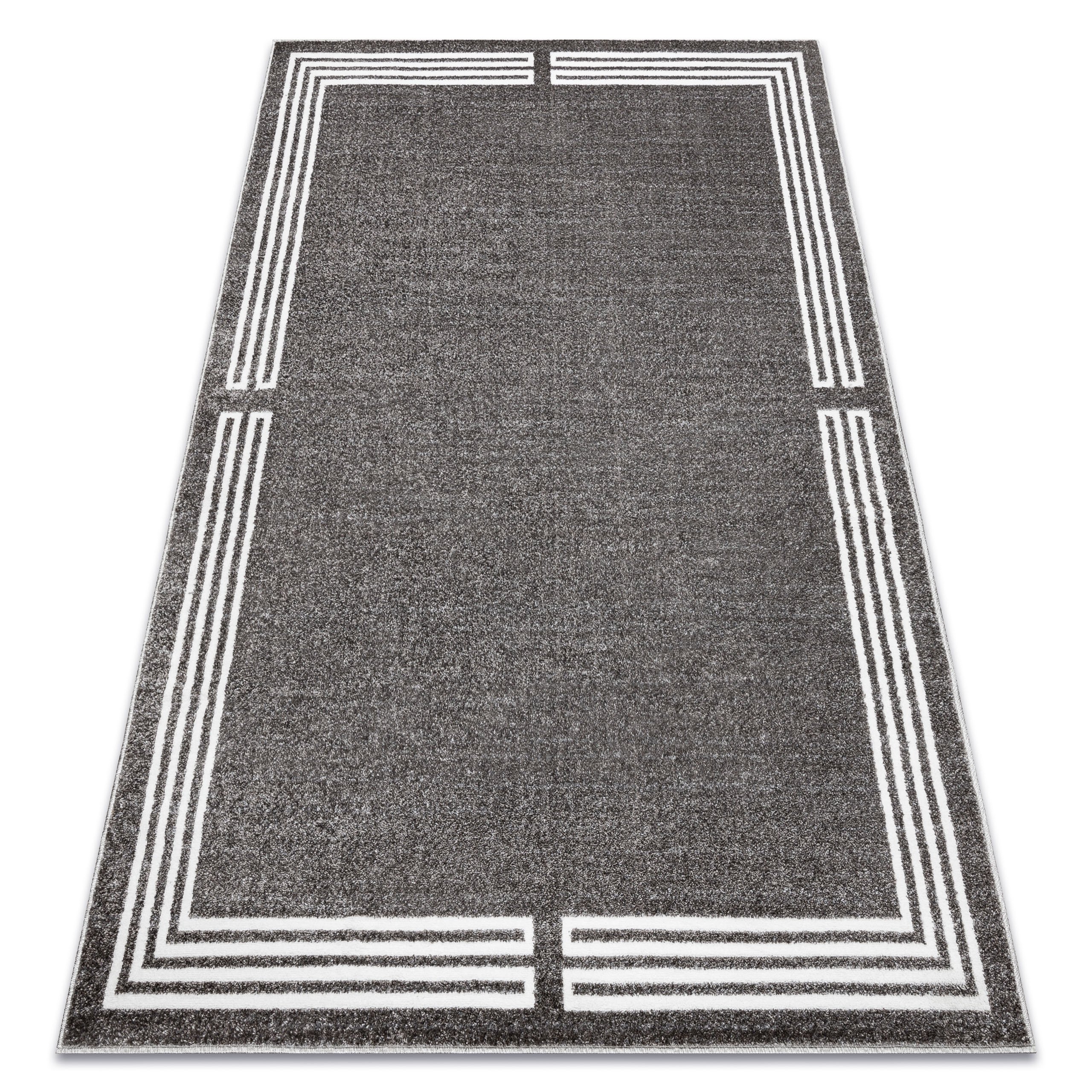 Dywan MATEO 8034/644 Nowoczesny ramka - strukturalny szary 240x330 cm