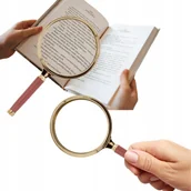 Mikroskopy i lupy - LUPA DO CZYTANIA POWIĘKSZAJĄCA ZŁOTA SZKŁO POWIĘKSZAJĄCE UNIWERSALNA - miniaturka - grafika 1