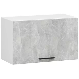 WISZĄCA SZAFKA KUCHENNA OKAPOWA OLIWIA W 60cm BIAŁA-BETON - Meble kuchenne - miniaturka - grafika 1