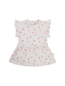 Spodenki dla niemowląt - Noppies Sukienka "Minden" w kolorze białym - miniaturka - grafika 1