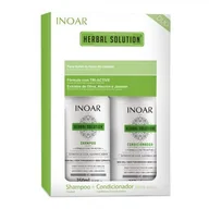 Zestawy kosmetyków damskich - Inoar Duo Herbal Szampon 250 ml + Odżywka 250 ml - miniaturka - grafika 1