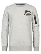 Bluzy dla dziewczynek - Petrol Industries Boys Sweater Round Neck Bluza dziecięca, Light Grey Melee, 10 lat - miniaturka - grafika 1