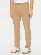 Spodnie męskie - Napapijri Chinosy M-Puyo NP0A4H98 Brązowy Slim Fit - miniaturka - grafika 1
