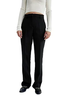 DeFacto Damskie spodnie do biegania z dzianiny na co dzień – standardowy krój, spodnie do joggingu, damskie spodnie do joggingu, dres do joggingu, czarny, 36 - Spodnie damskie - miniaturka - grafika 1