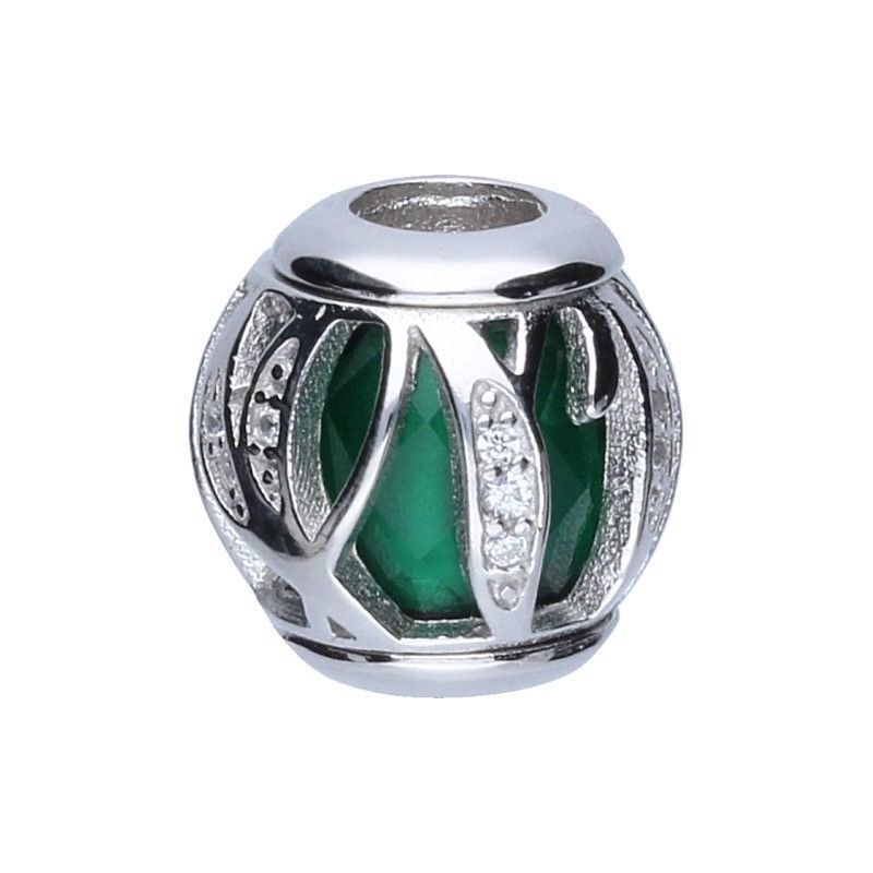 Zawieszka Bead Liść Srebro 925 do bransoletki modułowej 2.74g na prezent