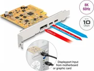 Kontrolery - Kontroler Delock DeLOCK PCIe x4 card for 1x ext. USB-C 10 Gbit/s B. + 1x external USB-C DP Alt Mode, USB controller 90161 - miniaturka - grafika 1