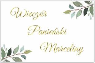 Plakat personalizowany na wieczór panieński - 90x60 cm - Wieczór panieński i kawalerski - miniaturka - grafika 1