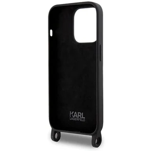 Karl Lagerfeld KLHCP15XSCBSKNK iPhone 15 Pro Max 6.7" hardcase czarny/black Crossbody Silicone Ikonik - Etui i futerały do telefonów - miniaturka - grafika 6